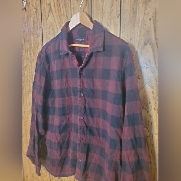 ALL SAINTS Boulder Buffalo Plaid Flannel - XL - Picture 3 of 7